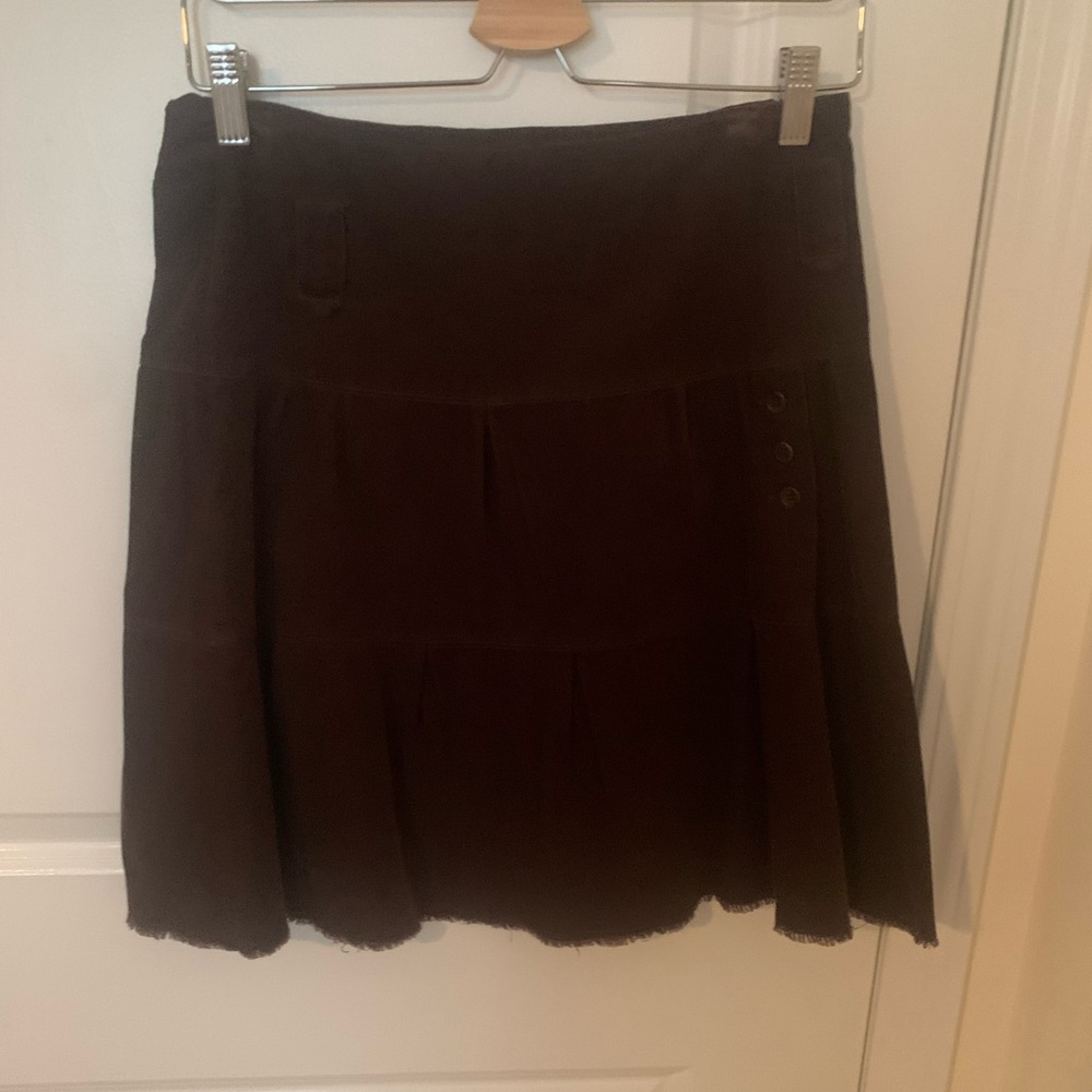 Comptoir Des Cotonniers Dark Brown Mini Skirt